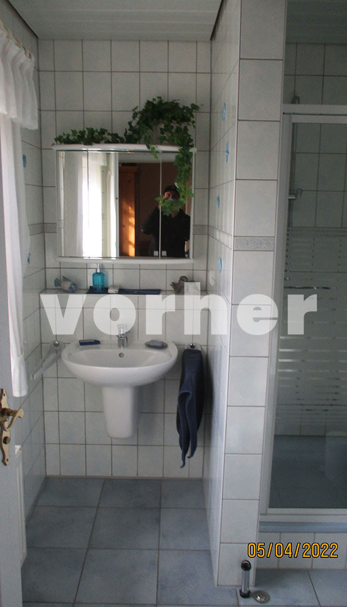 Bad-Renovierung Dusche Flensburg vorher 1