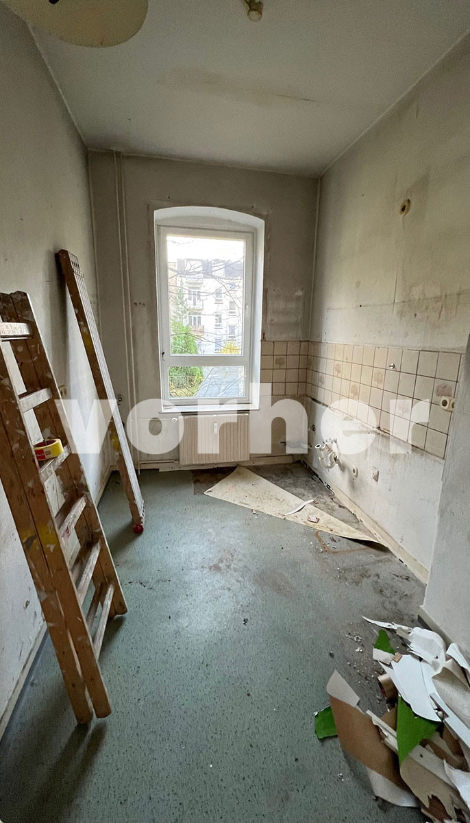Sanierung Mietwohnung Flensburg Küche vorher 1